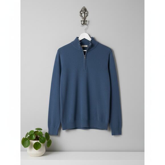 Peter Millar · Large · Perth Performance · Quarter-Zip Pullover · Slate Blue - Picture 1 of 11